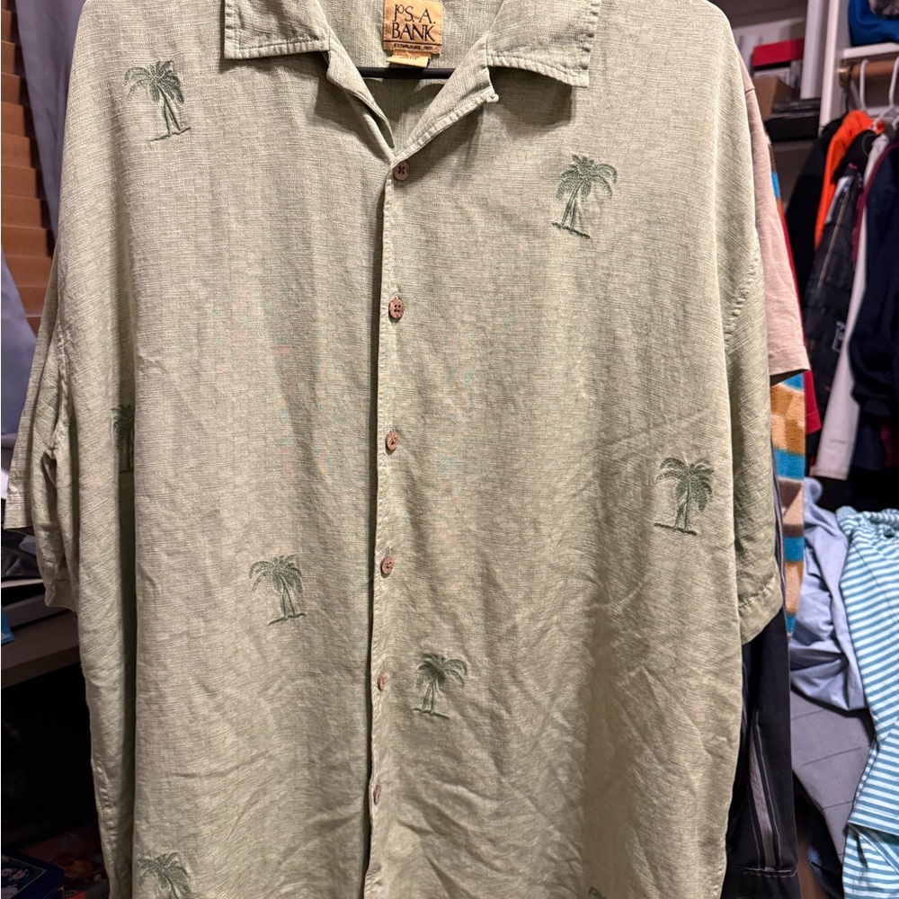 Jos. A. Bank Green Casual Button Down Shirt
